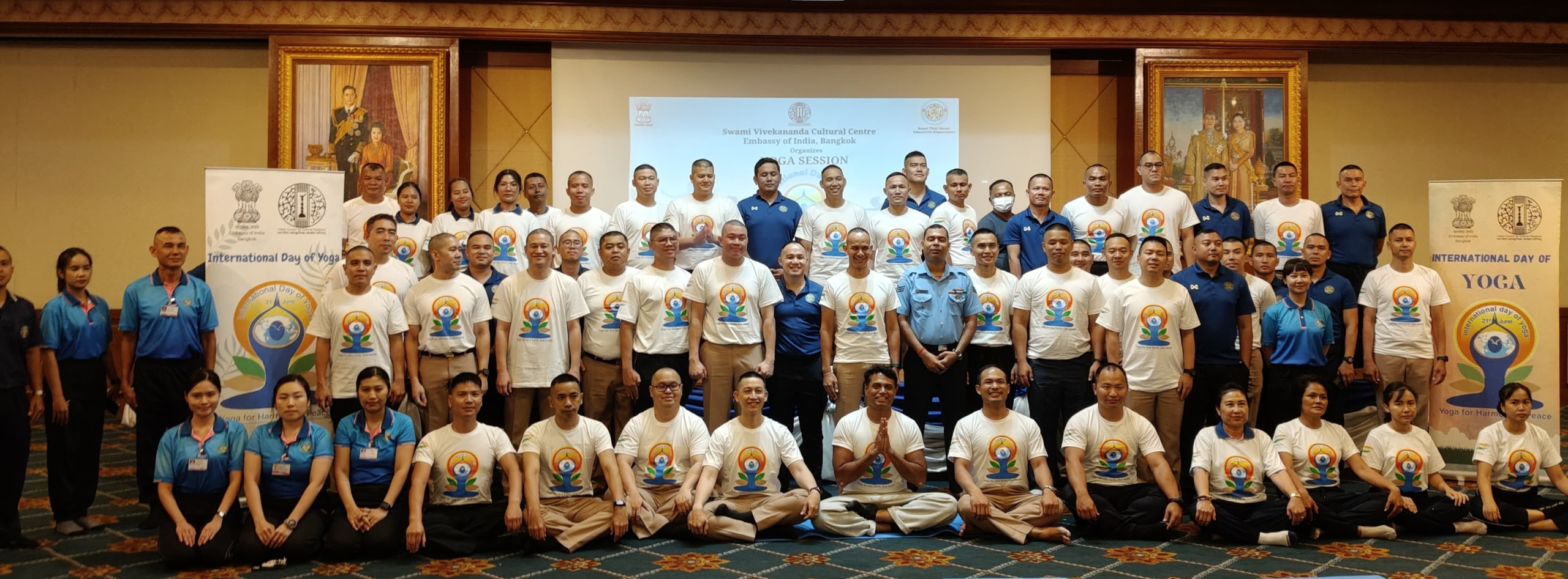 Yoga Session at Royal Thai Naval Command and Staff College by SVCC, Embassy of India, Bangkok