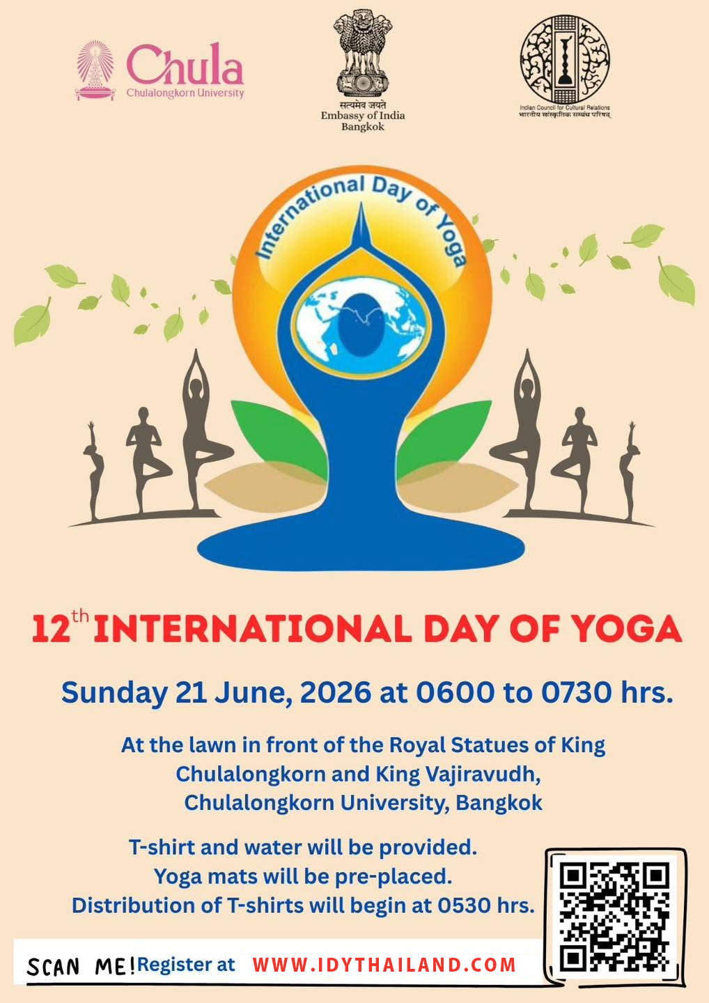 12th International Day of Yoga 2026 — Bangkok